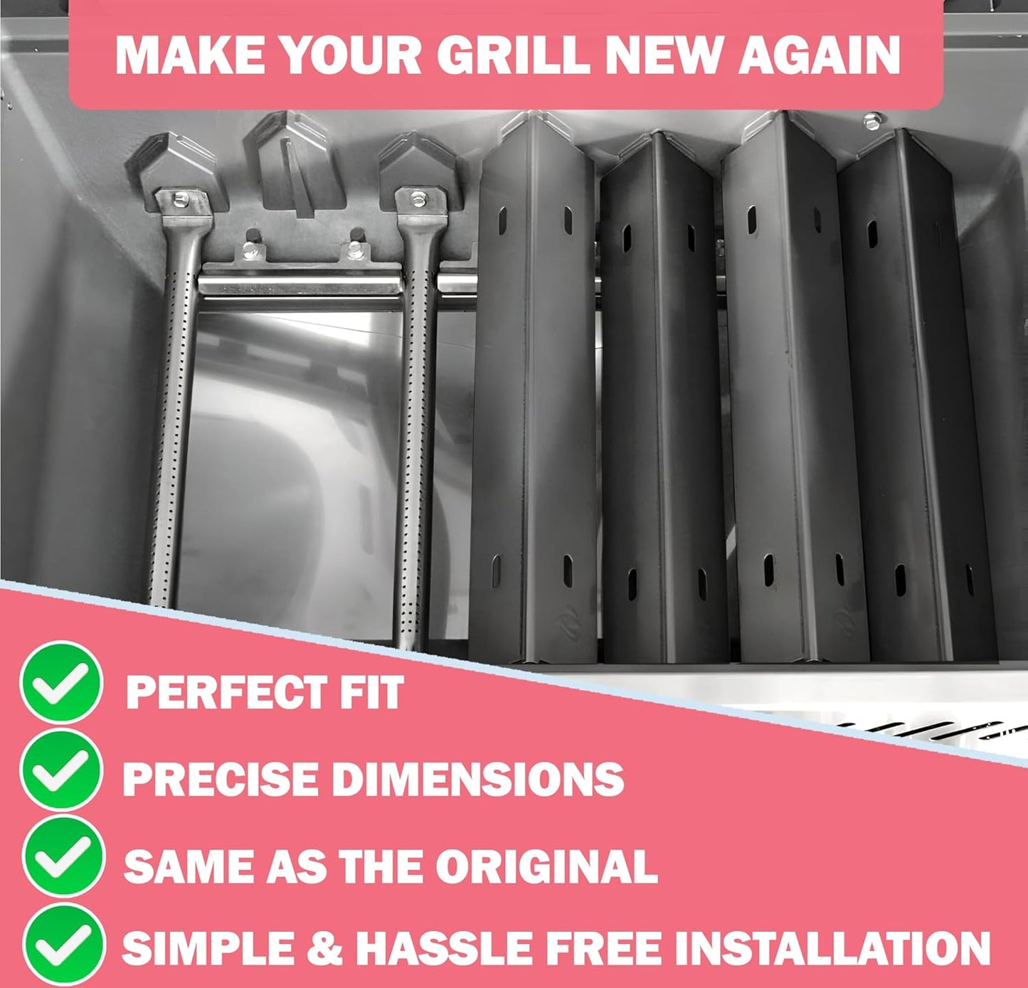 Grill Replacement Parts for NAPOLEON P500RSIBPSS-3 Prestige 500 4-Burner Liquid Propane Infrared Gas Grill, Porcelain-Enameled Steel