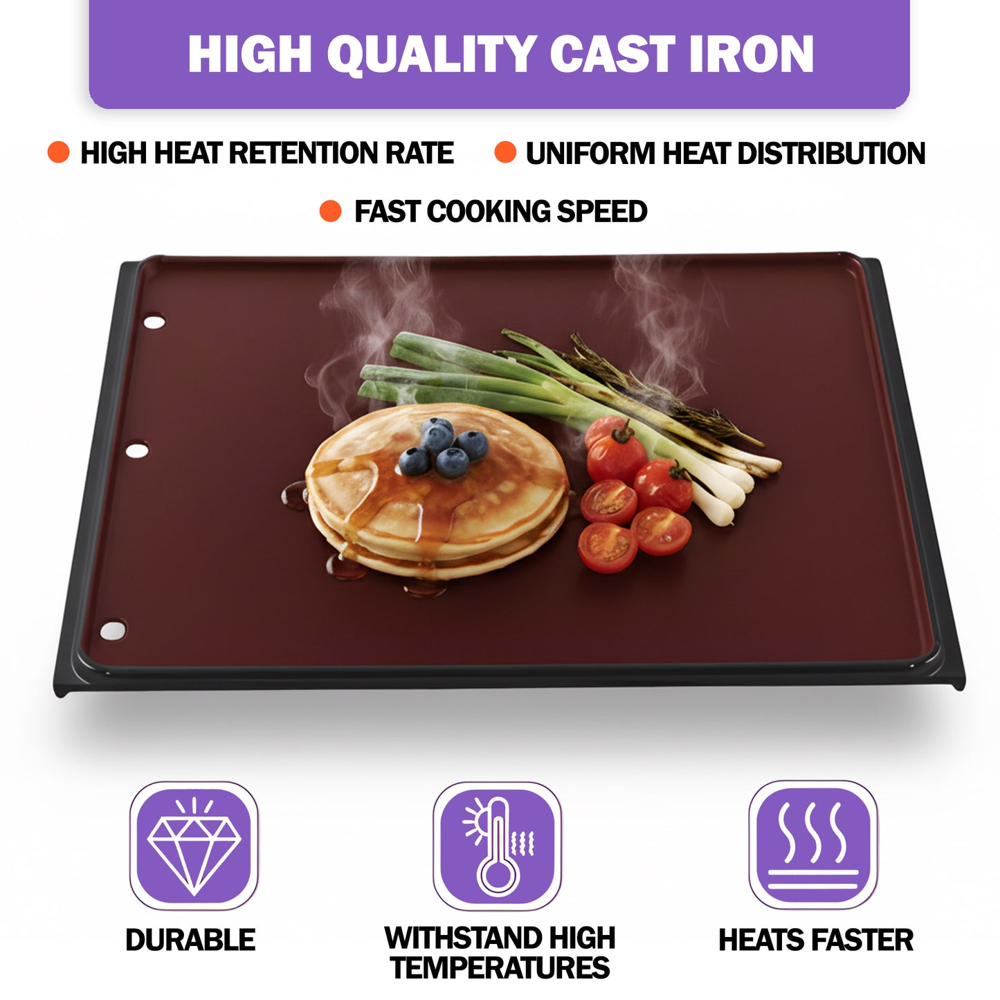 Käännettävä valurautainen parila Napoleon Rogue 425/525/625- ja Freestyle 365/425 -grilleihin – 56426 grillilisävaruste