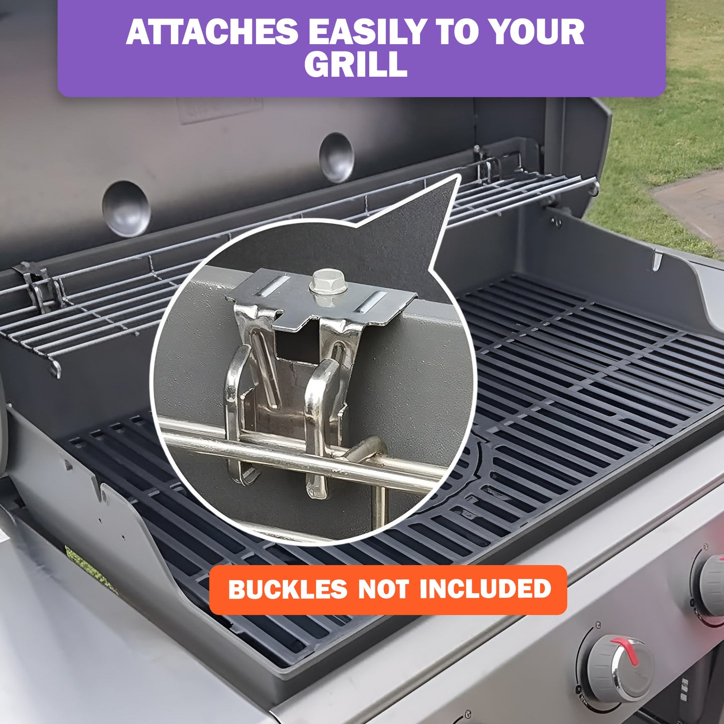 66045 Warming Rack for Weber Genesis II E/S-410, E/S-415, E/S-440 Grills (2017 - 2021), Stainless Steel