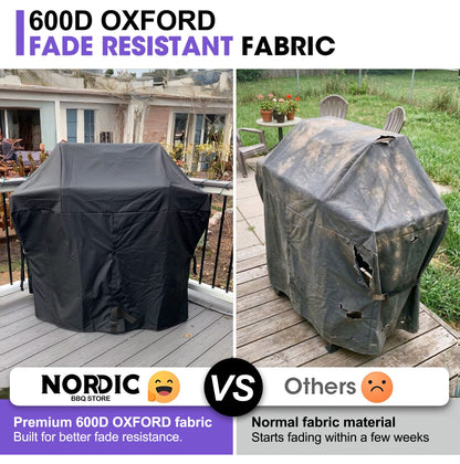 Grill Cover for Napoleon Freestyle 365, Legend & Rogue 365 Series – Premium Heavy-Duty Waterproof 600D Oxford – 132 × 63 × 116 cm, Universal-Fit