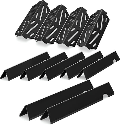 Flavorizer Bars and Heat Deflector Set for Weber Genesis II 400/ LX 400 Series - Genesis II 410/415/435/440 Grill Parts, Porcelain-Enameled Steel