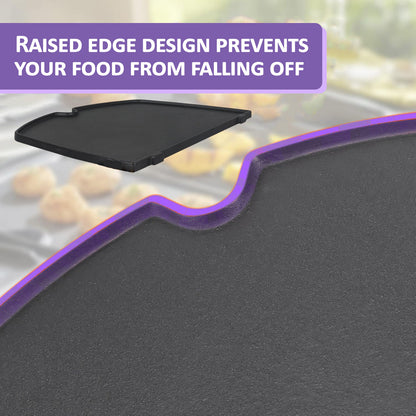 6506, 45.3 x 31.6 cm Valurautainen Paistolevy Weber Q300, Q320, Q3000, Q3100, Q3200 Sarjan Kaasugrilleihin, Weber Q 300/3000 Sarjan Paistolevy, Weber Kaasugrillin Tarvikkeet