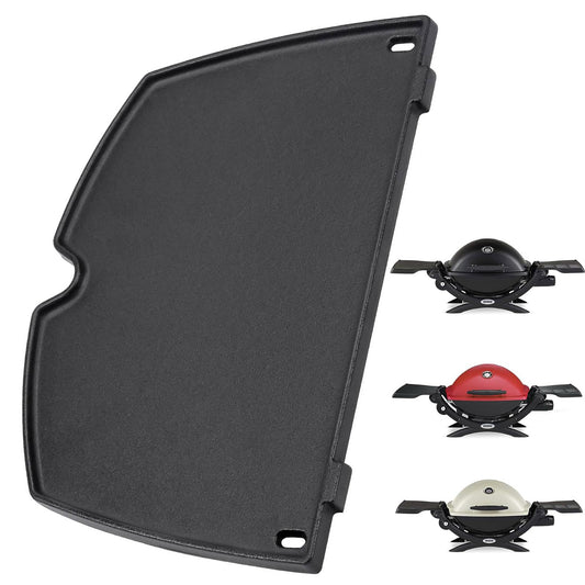 6559, 38.9 x 27.5 cm Cast Iron Cooking Griddle for Weber Q200, Q220, Q240, Q260, Q2000, Q2200, Q2400 Series Gas Grills, Weber Q 200/2000 Series Griddle Plate
