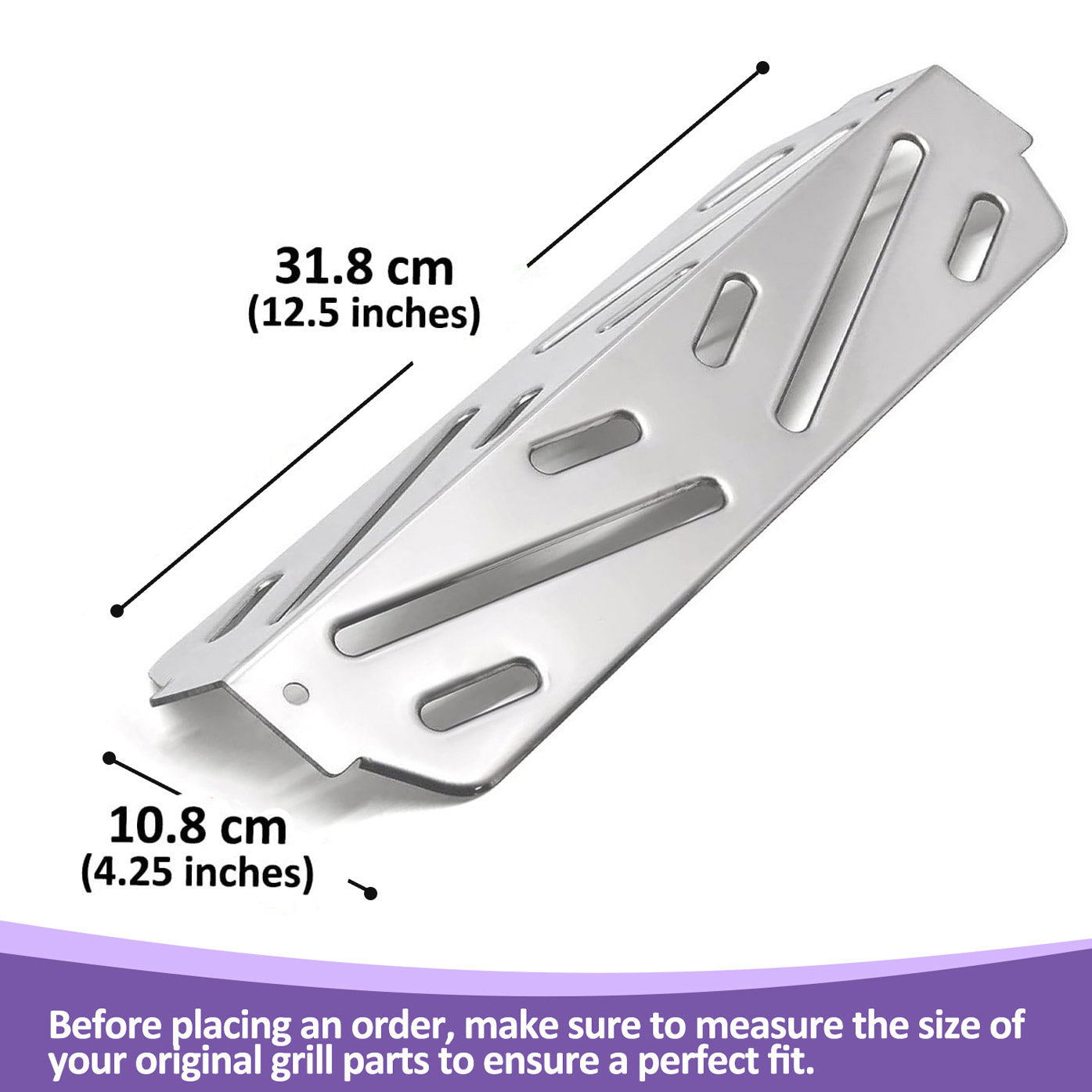 Stainless Steel Flavorizer Bars, Heat Deflectors & Burners Set for Weber Genesis II E-610/S-610 and LX E-640/S-640 (2017 & Newer)