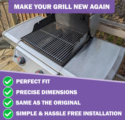 66801 / 66094 Grilliritilät Weber Genesis II 200 & Genesis II LX 200 -sarjan grilleihin E-210, LX S-240 & LX E-240 kaasugrillit (2017 ja uudemmat), Weber grillin varaosat, ruostumaton teräs