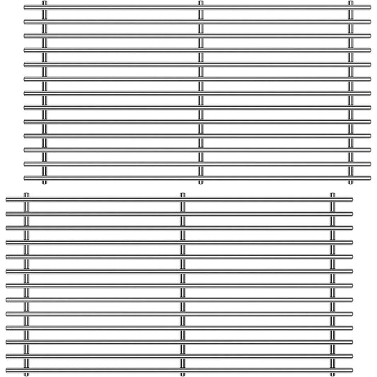 66801 / 66094 Grill Grates for Weber Genesis II 200 & Genesis II LX 200 Series Grills E-210, LX S-240, & LX E-240 Series Gas Grills (2017 and Newer), 60004001, 65004001, Stainless Steel