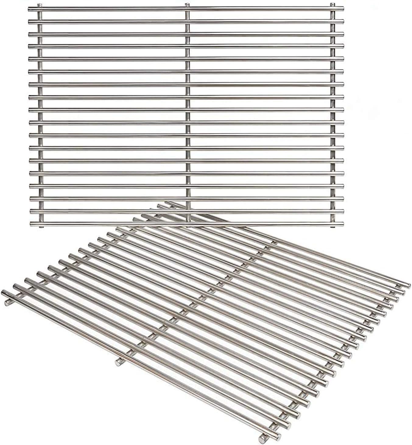 43 x 33.5 cm Grill Grates for BBQ Grills from Nexgrill, Master Forge, Expert Grill, Members Mark & Many Others, Stainless Steel, 2-Pack