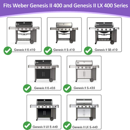 Valurautaparila Weber Genesis II 400- ja LX 400 -sarjan grilleihin (E-410, E-415, E-435, S-410, E-440) – Korvaa osat 66089/66097