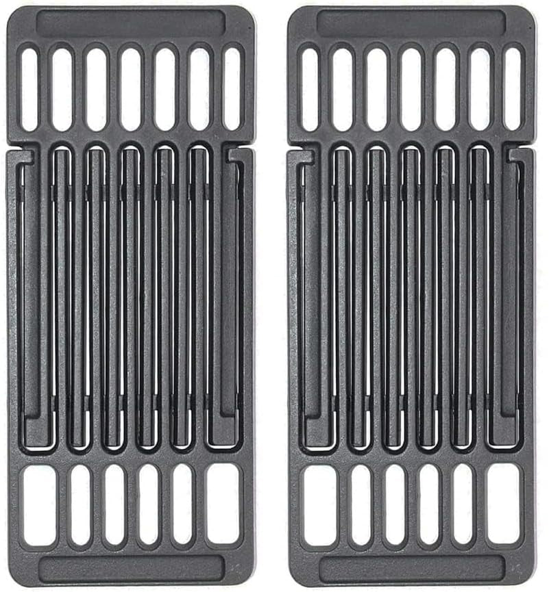 Adjustable Cast Iron Grill Grates – Universal Replacement Grill Grids 15 cm & 20 cm Sets, Extendable Cooking Grates for Landmann, Outback, Cosmo Grill & More