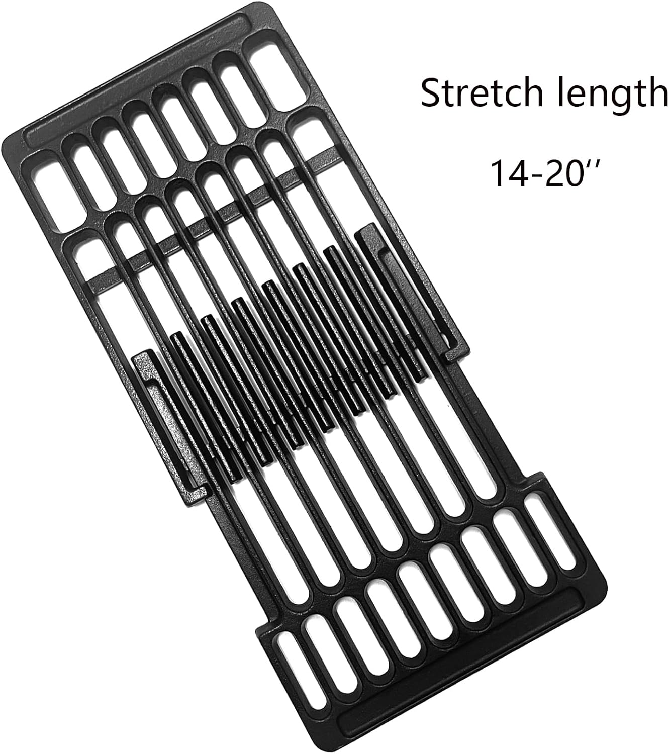 Adjustable Cast Iron Grill Grates – Universal Replacement Grill Grids 15 cm & 20 cm Sets, Extendable Cooking Grates for Landmann, Outback, Cosmo Grill & More