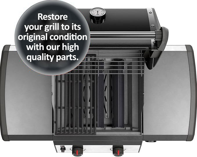 66794 Flavorizer Bars for Weber Genesis II 200 / Genesis II LX 200 Series - Genesis II E-210/ E-240 Grill Parts, Porcelain-Enameled Steel