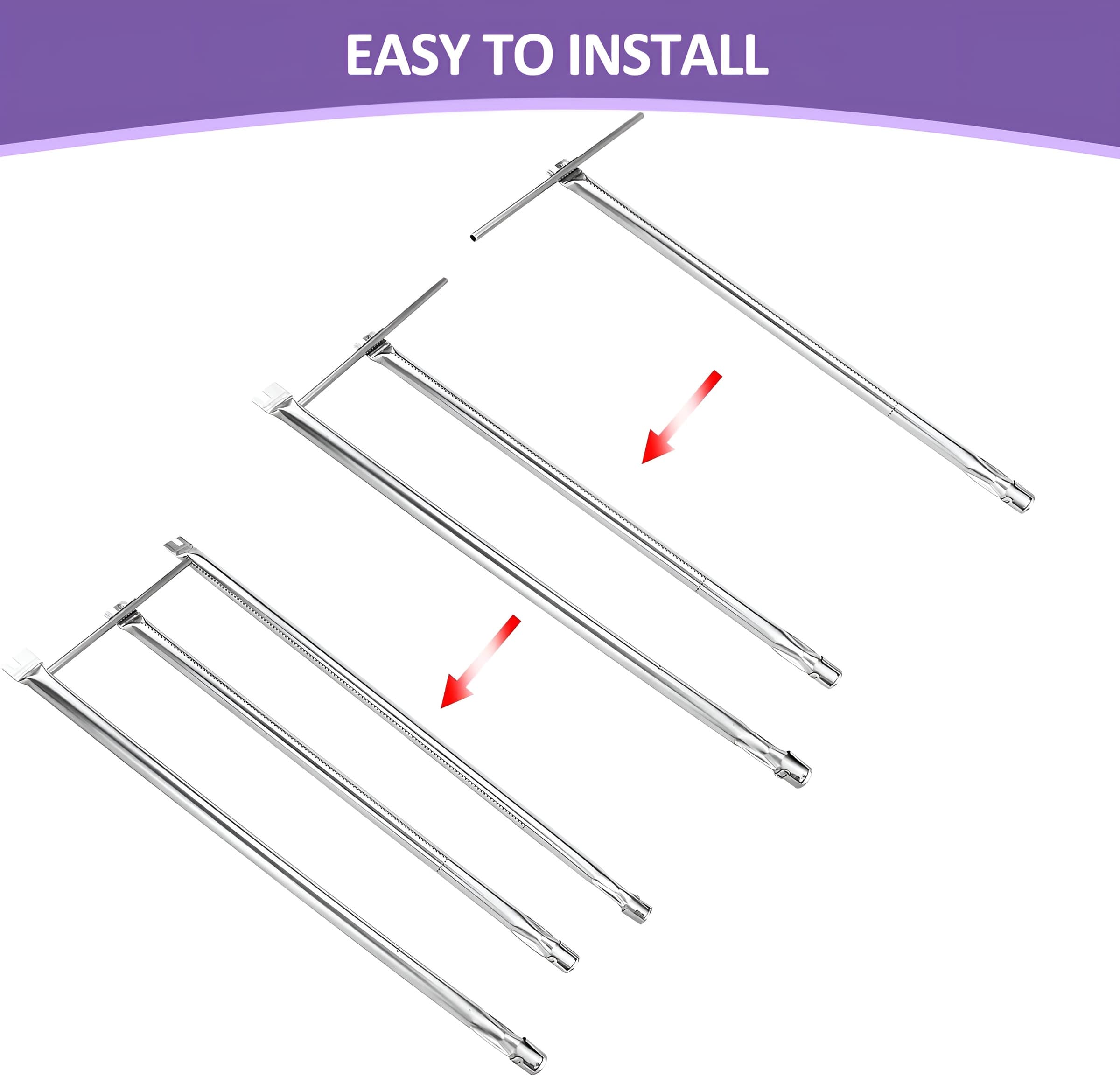 7536 Flavorizer Bars -poltinsuojat & 7508 polttimien vaihtosetti Weber Spirit E-310/E-320 ja Genesis Silver/Gold/Platinum B/C kaasugrilleihin