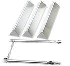 7635 Flavorizer Bars (Stainless Steel) & 69785 Burners for Weber Spirit 200 / Spirit II 200 Grills | E-210, E-220, S-210, S-220 (Front Control), Weber Spirit Grill Parts