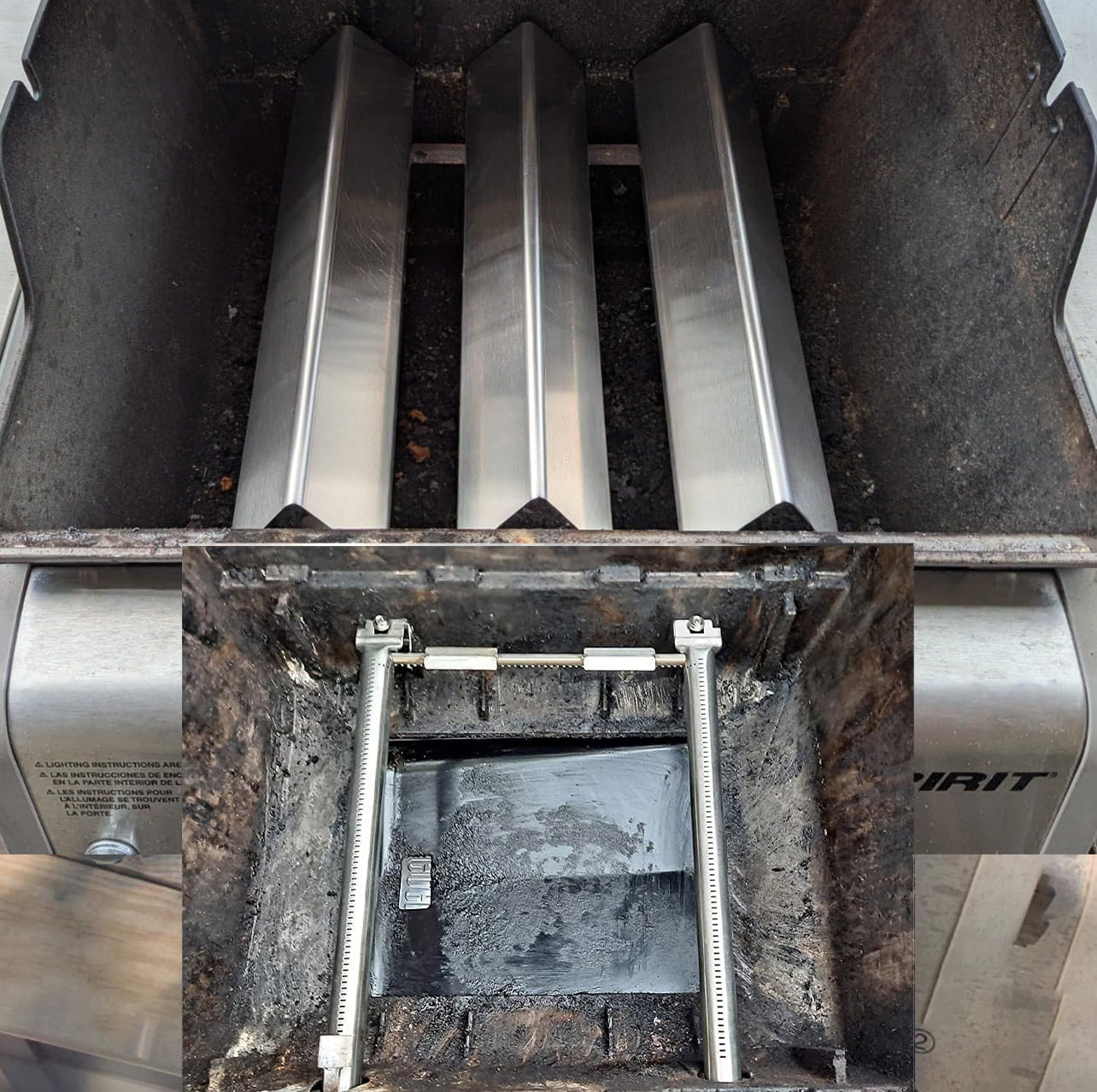 7635 Flavorizer Bars (Stainless Steel) & 69785 Burners for Weber Spirit 200 / Spirit II 200 Grills | E-210, E-220, S-210, S-220 (Front Control), Weber Spirit Grill Parts