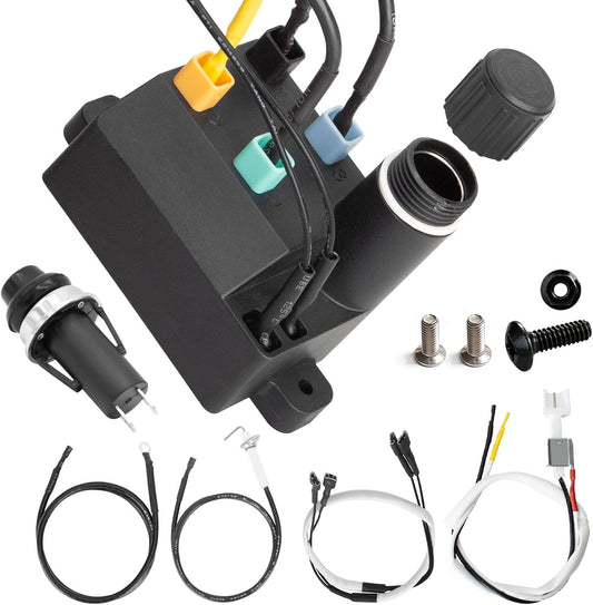 Electronic igniter kit replacing Weber 7643 for Spirit 220 & 320 series gas grills with front controls.