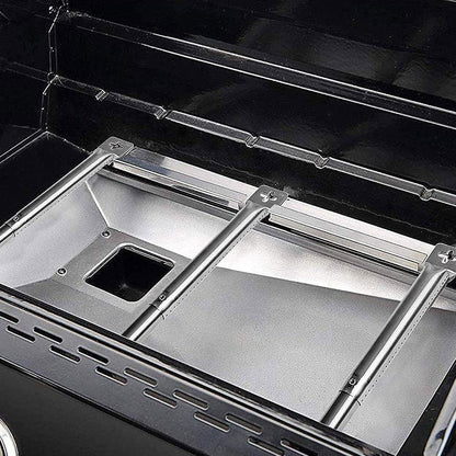 5 kpl sarja säädettäviä posliiniteräksisiä poltinsuojia / Flavorizer Bars ja ruostumattomasta teräksestä valmistetut polttimet (2.54 cm halkaisija) BBQ-kaasugrilleille, yleismalliset osat