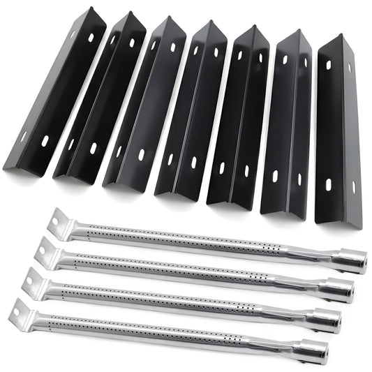 Korvaavat grillin varaosat Napoleon Rogue 525-, Prestige Pro 500- ja Prestige 500 -grilleihin | Posliiniemaloidut lämmöntasauslevyt ja ruostumattomasta teräksestä valmistetut polttimet -setti