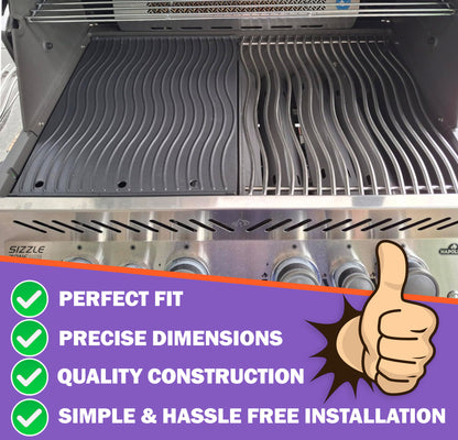 Käännettävä valurautainen parila Napoleon Prestige PRO 500 -sarjan grilleihin, 34,5 × 45 cm