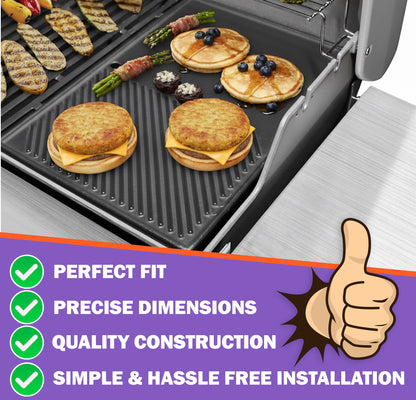 Valurautaparila Weber Genesis II 300- ja 600-sarjan grilleihin, sopii malleihin E-310, E-335, E-610 ja muihin, Weber Genesis -grillitarvike, korvaa osan 7599