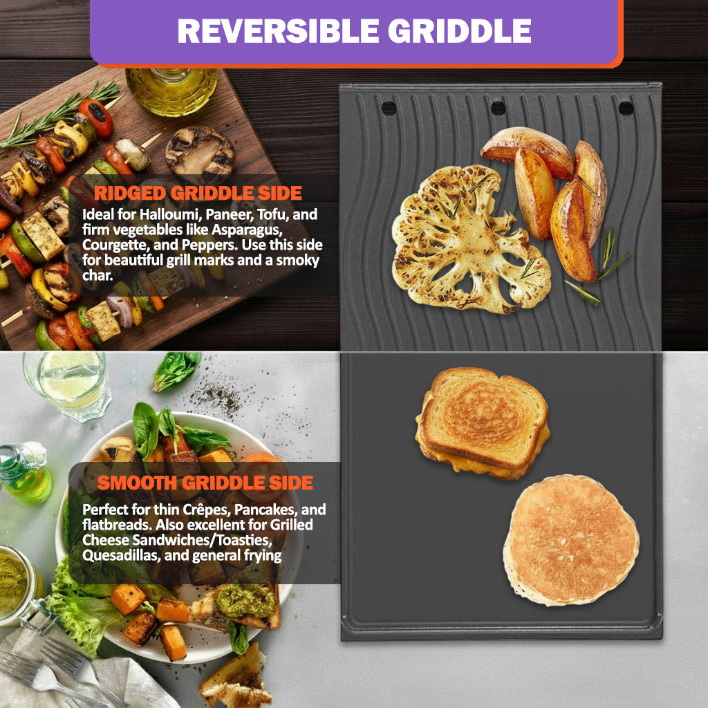 Käännettävä valurautainen parila Napoleon Rogue 425/525/625- ja Freestyle 365/425 -grilleihin – 56426 grillilisävaruste