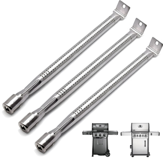 3 kpl ruostumattomasta teräksestä valmistetut grillin polttimet varaosat Napoleon Freestyle 365-, Legend 365- ja Rogue 425 -sarjan grilleihin