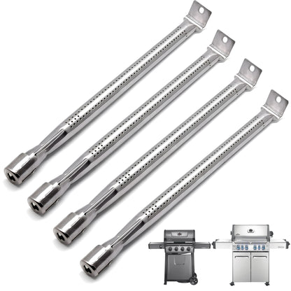 4 kpl ruostumattomasta teräksestä valmistetut grillin polttimet varaosat Napoleon Freestyle 425-, Prestige Pro 500-, Rogue 525- ja Legend 425 -sarjan grilleihin