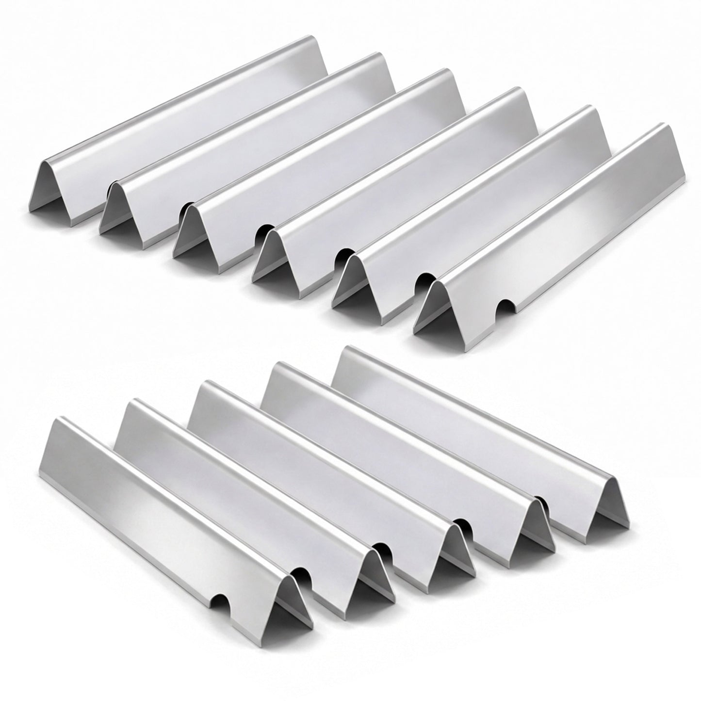 Stainless Steel Flavorizer Bars for Weber Genesis II E-610/S-610 and LX E-640/S-640 (2017 & Newer), Replacement for Weber 66796/66687 - 11 Pack