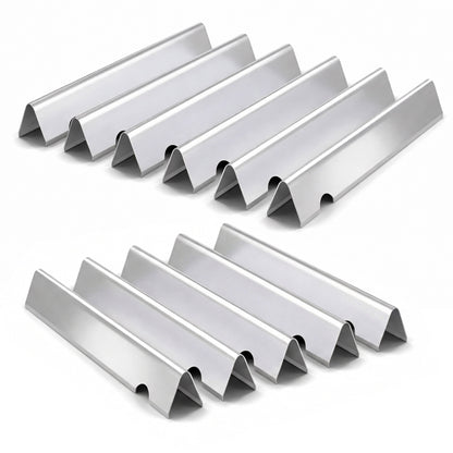Stainless Steel Flavorizer Bars for Weber Genesis II E-610/S-610 and LX E-640/S-640 (2017 & Newer), Replacement for Weber 66796/66687 - 11 Pack