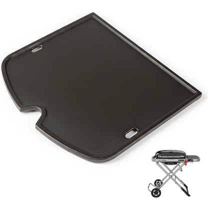 7034 Cast Iron Griddle for Weber Traveler Portable Gas Grill, Weber Outdoor Grill Accessory