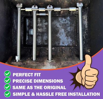 Weber Spirit 330 & 335 -sarjan grillin varapolttimet (2013–2024, etusäätöiset mallit) – Sopii malleihin E-330, S-330, SP-330, E-335, SP-335 – Korvaa osan 68948