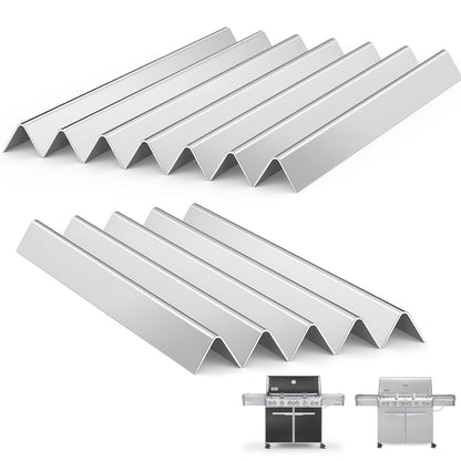Stainless Steel Flavorizer Bars for Weber Summit 600 Series (E-640/S-640, E-650/S-650, E-660/S-660, E-670/S-670), Replacement for Weber 67670 - 12 Pack
