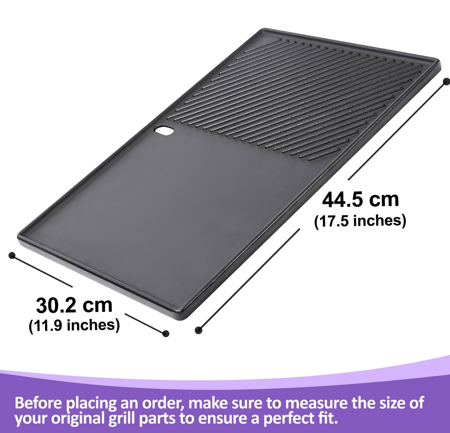 Valurautaparila Weber Spirit 300 & Spirit II 300 -sarjoille, Spirit 700/900, Genesis Silver/Gold/Platinum B/C sekä Genesis 1000–5000 -grilleihin (korvaa osan 7598)