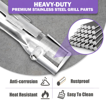 Replacement Grill Burners for Weber Genesis 300 Series (2011–2016) – 4-Pack for Genesis 330 Sear Zone Grills – Replaces 62752