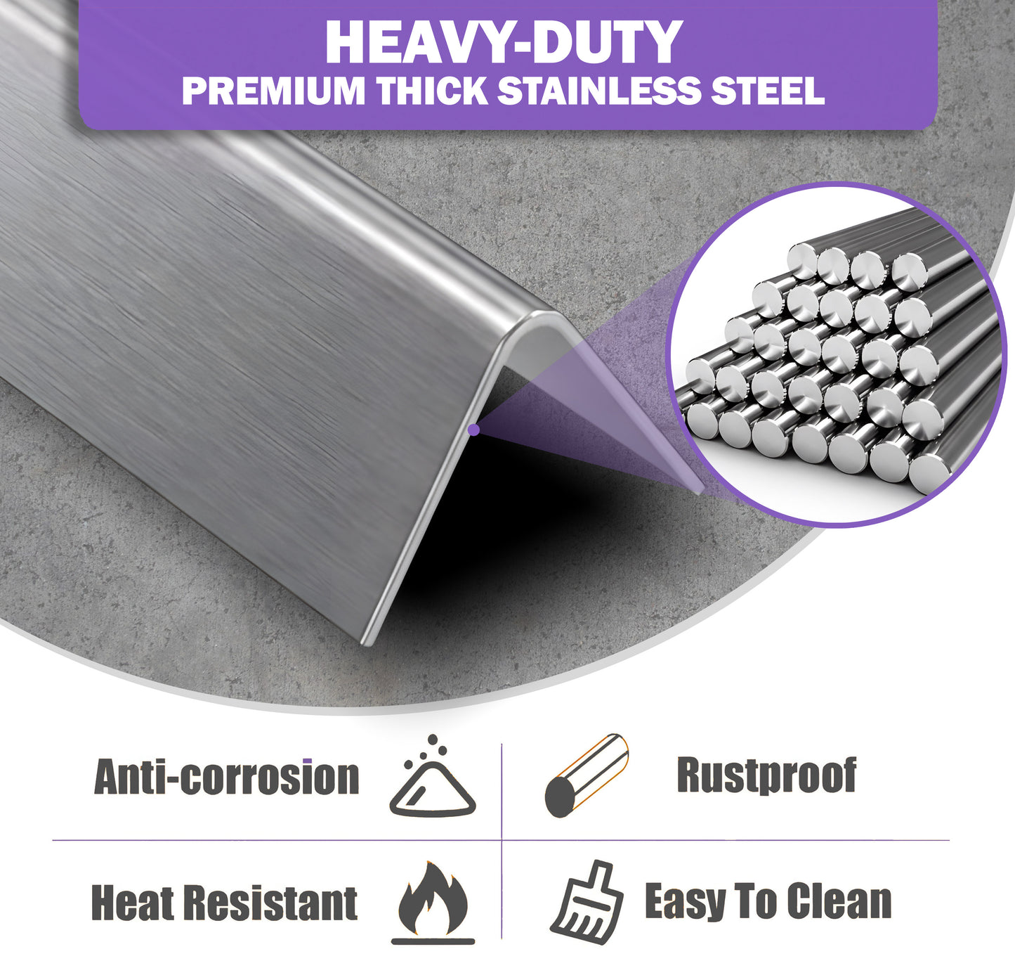 Stainless Steel Flavorizer Bars for Weber Summit 600 Series (E-640/S-640, E-650/S-650, E-660/S-660, E-670/S-670), Replacement for Weber 67670 - 12 Pack