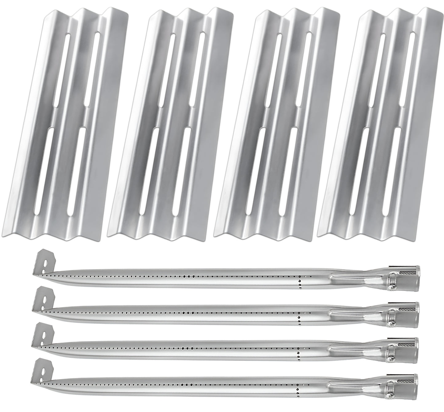 Napoleon Grill Replacement Parts – Compatible with LEX 485, LEX 605, LEX 730, Mirage 485, Mirage 605, Lifestyle 485 & More | Heat Plates & Burners, 4-Pack