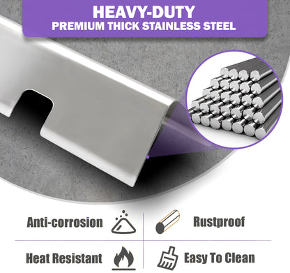 7635 Flavorizer Bars for Weber Spirit 200 & Spirit II 200 Series (E-210/S-210, E-215, E-220/S-220) with Front Controls (2013-2024), Stainless Steel