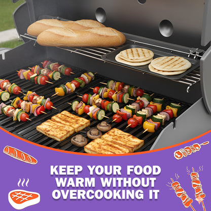 66045 Warming Rack for Weber Genesis II E/S-410, E/S-415, E/S-440 Grills (2017 - 2021), Stainless Steel