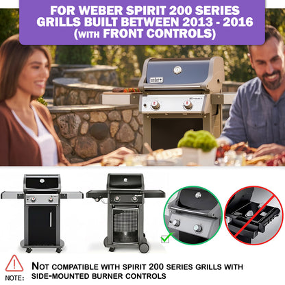 69803 Rasvapelti Weber Spirit 200-sarjan grilleille (E-210/E-220/S-210/S-220) etupaneelin säätimillä, 35,6 cm x 31 cm korvaava tippapelti