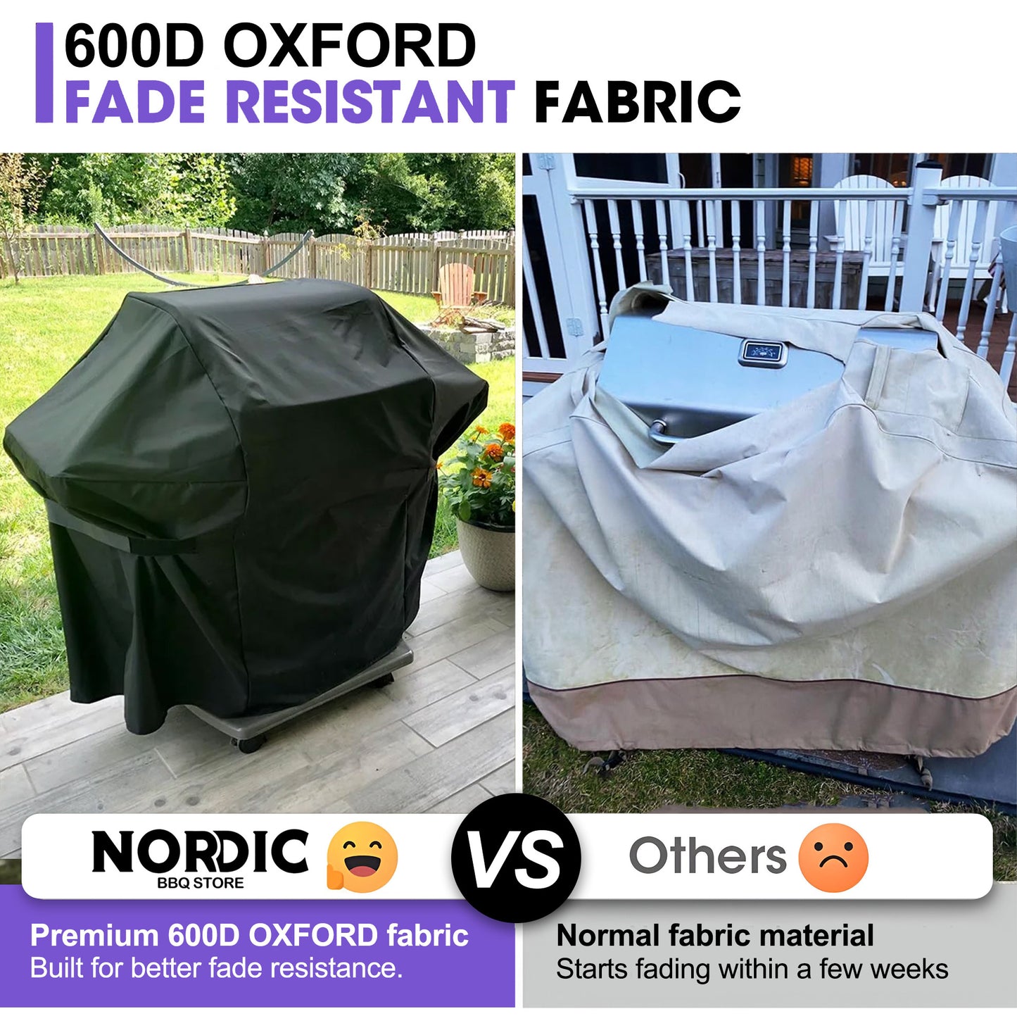 BBQ Grill Cover for Napoleon Rogue 425 Series – Premium Heavy-Duty Waterproof 600D Oxford – 140 × 64 × 123 cm