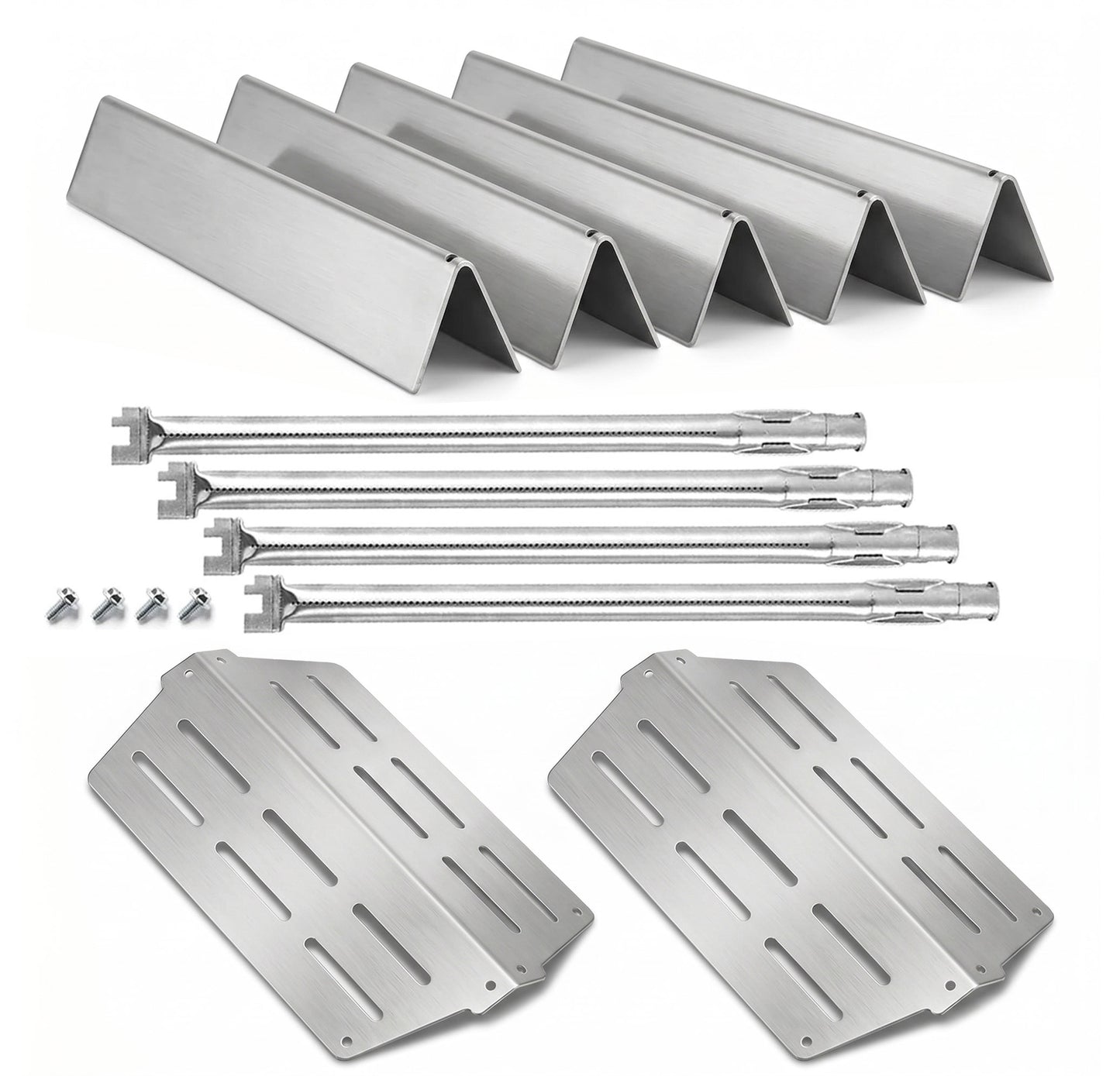 Flavorizer Bars, Burners & Heat Deflectors Set for Weber Genesis 330 Grills (2011–2016) - Fits Genesis S-330, ESP-330, Stainless Steel