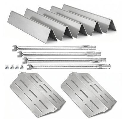 Flavorizer Bars, Burners & Heat Deflectors Set for Weber Genesis 330 Grills (2011–2016) - Fits Genesis S-330, ESP-330, Stainless Steel