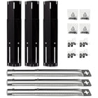 3 kpl sarja säädettäviä posliiniteräksisiä poltinsuojia / Flavorizer Bars ja ruostumattomasta teräksestä valmistetut polttimet (2.54 cm halkaisija) BBQ-kaasugrilleille, yleismalliset osat