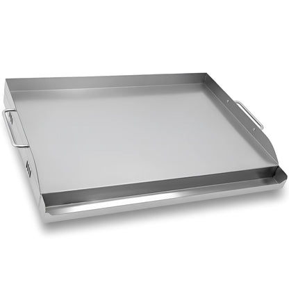 58 × 40 cm Stainless Steel BBQ Griddle Plate / Plancha – Universal Grill Griddle Accessory