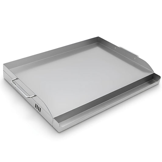 43 × 33 cm Stainless Steel BBQ Griddle Plate / Plancha – Universal Grill Griddle Accessory