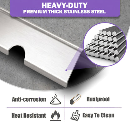 Flavorizer Bars Weber Genesis II 300- ja Genesis 300 -sarjan grilleihin (2017 ja uudemmat) – Sopii S-310, S-315, S-325, S-330, S-335, ruostumaton teräs (korvaa 66032)