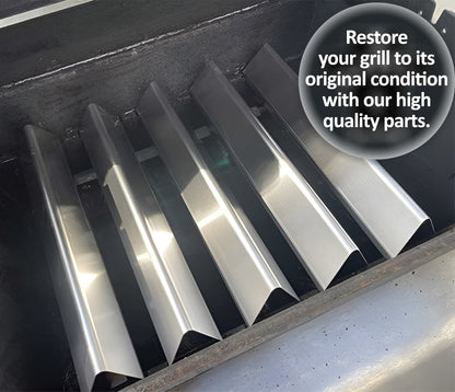 Weber Genesis -grillin varaosat – 7620 Flavorizer Bars -poltinsuojat & 7622 lämmönjakopelti malleihin E-310, E-320, E-330, S-330 (300-sarja, etusäätimet)