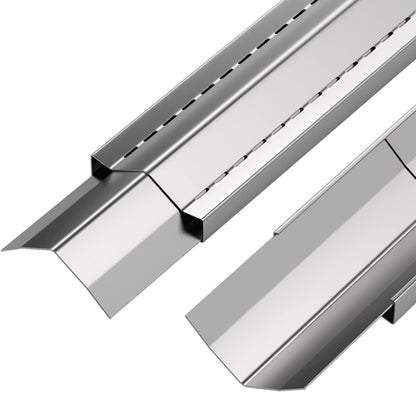 Säädettävä ruostumattomasta teräksestä valmistettu lämpölevy, liekkitakaisin (3 kpl) Laajentuu (31 cm - 64 cm) kaasugrillille useimmilta valmistajilta