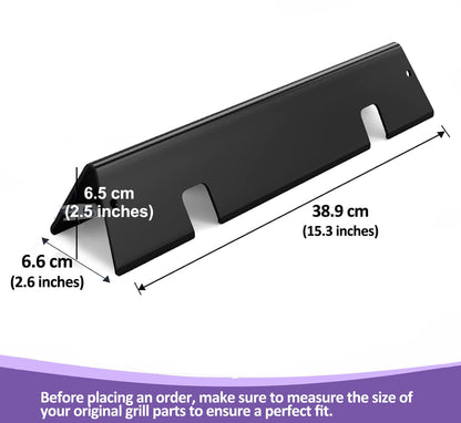 7636 Flavorizer Bars for Weber Spirit 300, Spirit II 300 & Spirit 2 GS4 Grills (E-310, E-320, E-330, S-310, S-320, S-330) (Front-Mounted Burner Controls), Porcelain-enameled Steel