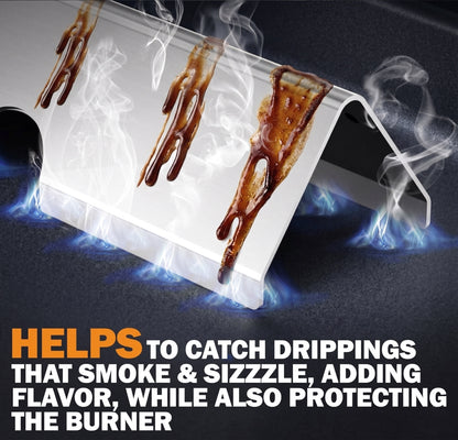 Flavorizer Bars Weber Genesis II 300- ja Genesis 300 -sarjan grilleihin (2017 ja uudemmat) – Sopii S-310, S-315, S-325, S-330, S-335, ruostumaton teräs (korvaa 66032)