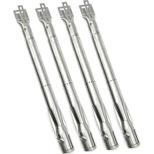 Universal Tube Burners with Adjustable Length 35.5 cm to 48.5 cm | Fits Most European Grills Including Napoleon, Landmann, Nexgrill (Set of 4)